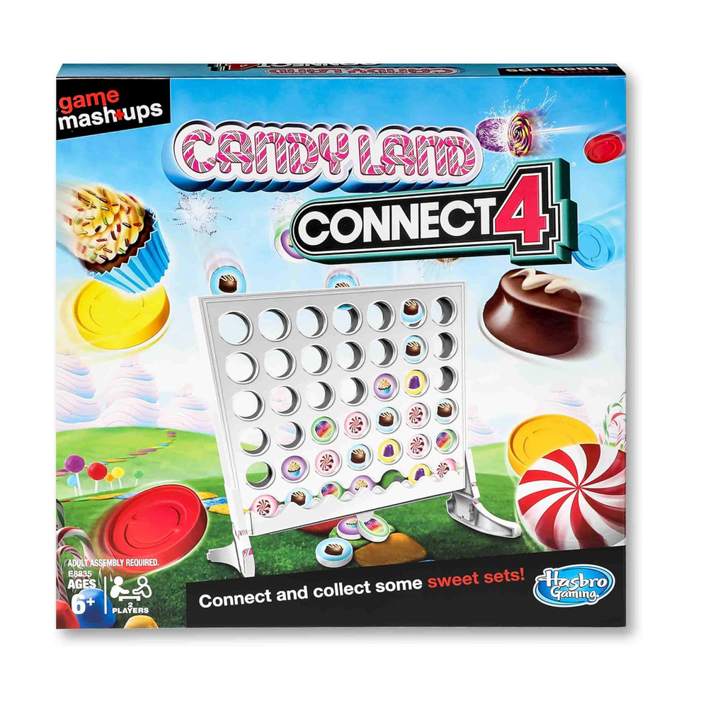 Game Mashups Candy Land Connect 4 Board Game Family Kid Game Hasbro Gaming